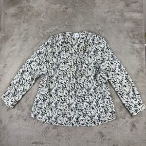Cabi Blouse‎ Top Abstract Print Long Sleeve Pullover Lightweight XL